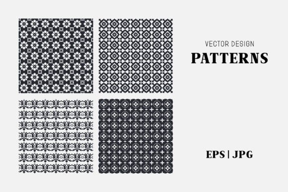 Black and White Vector Patterns