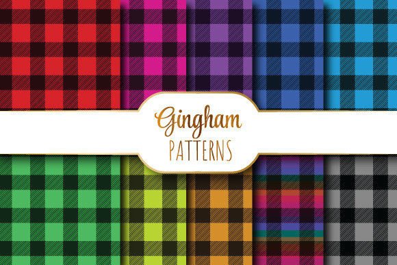 Colorful Gingham Patterns