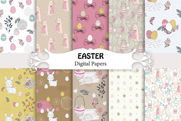 Easter Seamless Patterns
