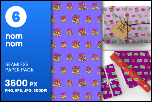 Nom Nom Seamless Patterns
