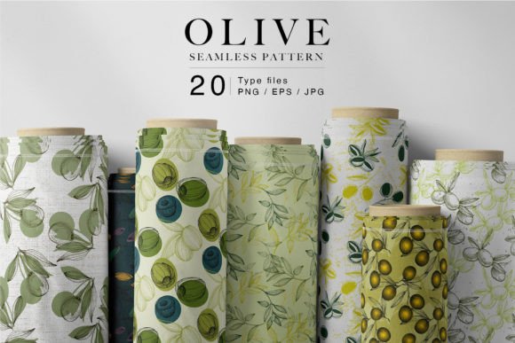 Olive Seamless Patterns