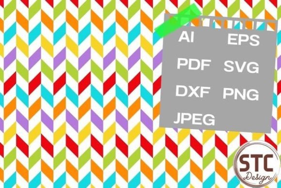 Rainbow White Stripe Digital Patterns