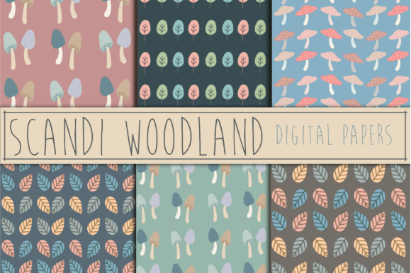 Scandinavian Woodland Seamless Patterns: A Design Resource for Creative Workflows