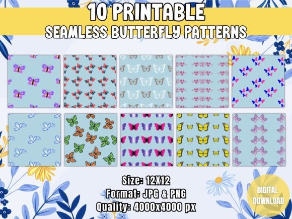 Seamless Butterfly Patterns